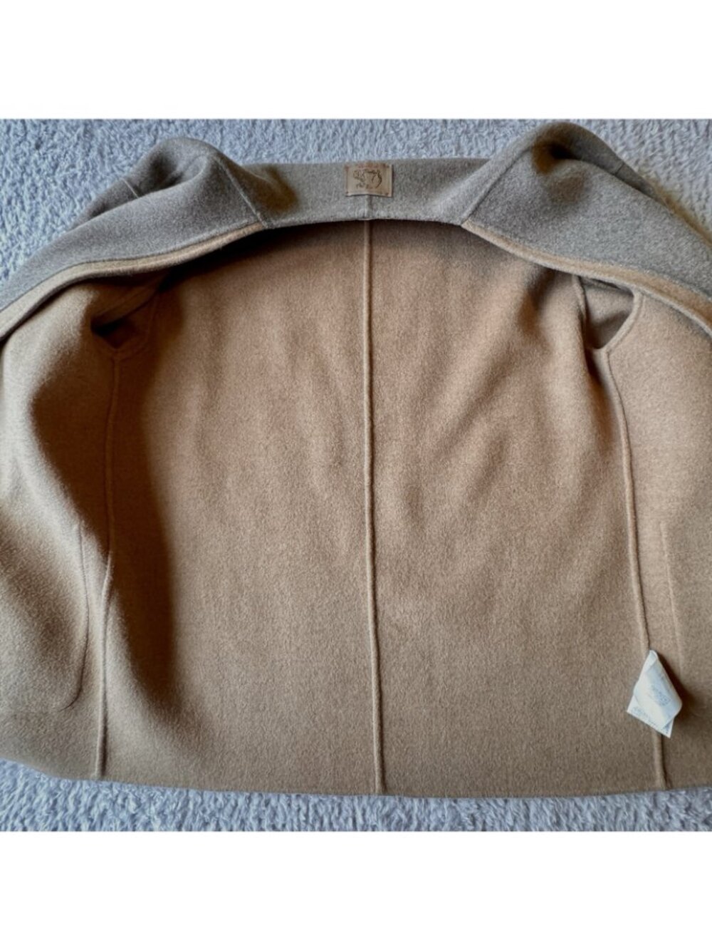 EP YAYING Yak Wool Cashmere Double-Sided Wool Coat Size US Size L - Retail $620 - Picture 11 of 16